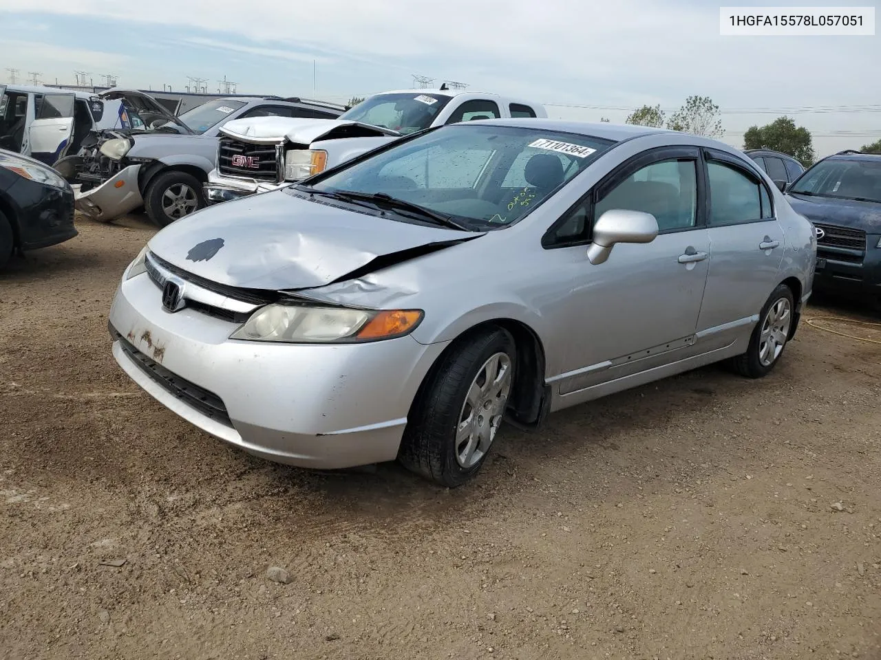 1HGFA15578L057051 2008 Honda Civic Lx