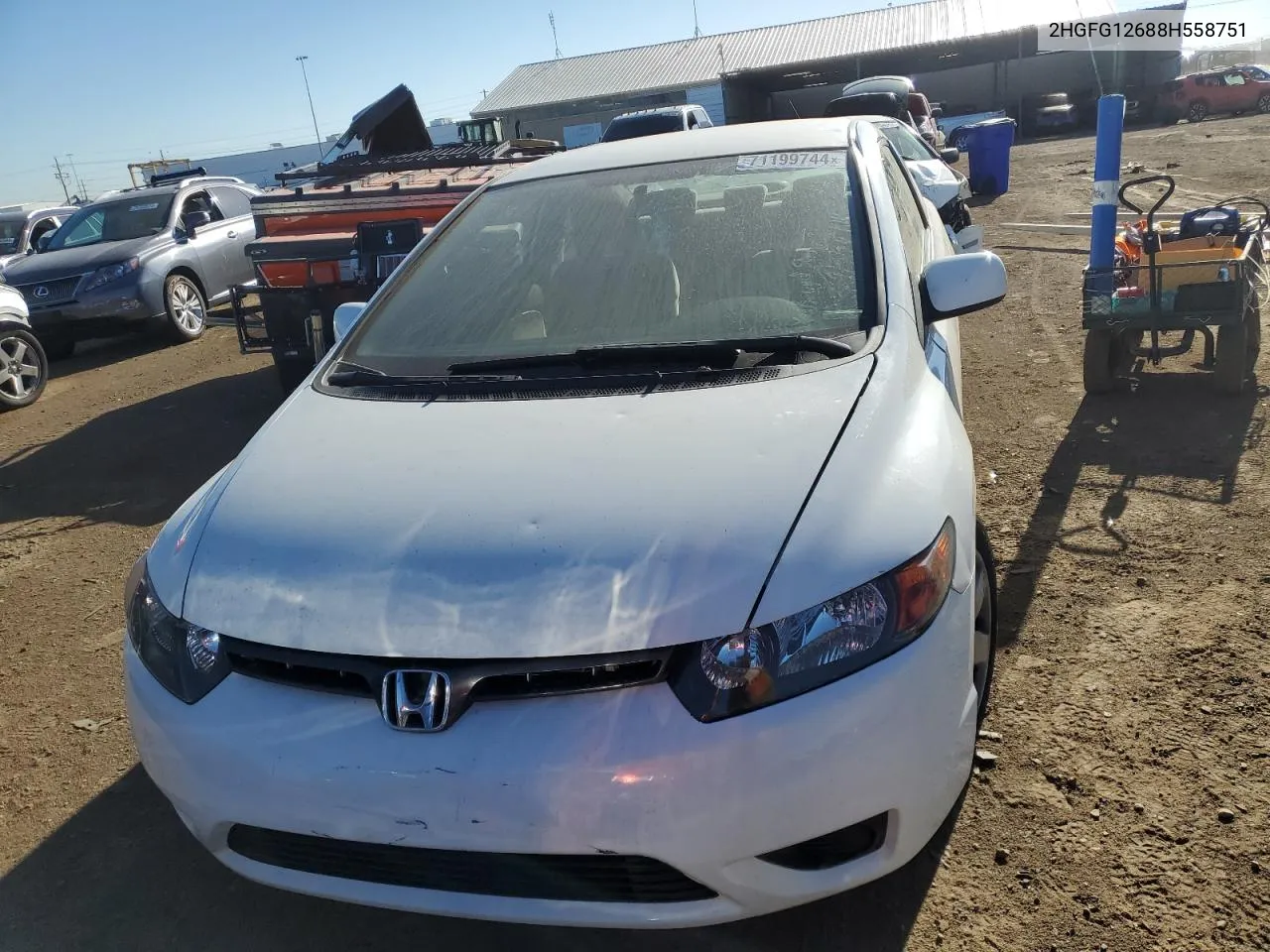 2008 Honda Civic Lx VIN: 2HGFG12688H558751 Lot: 71199744