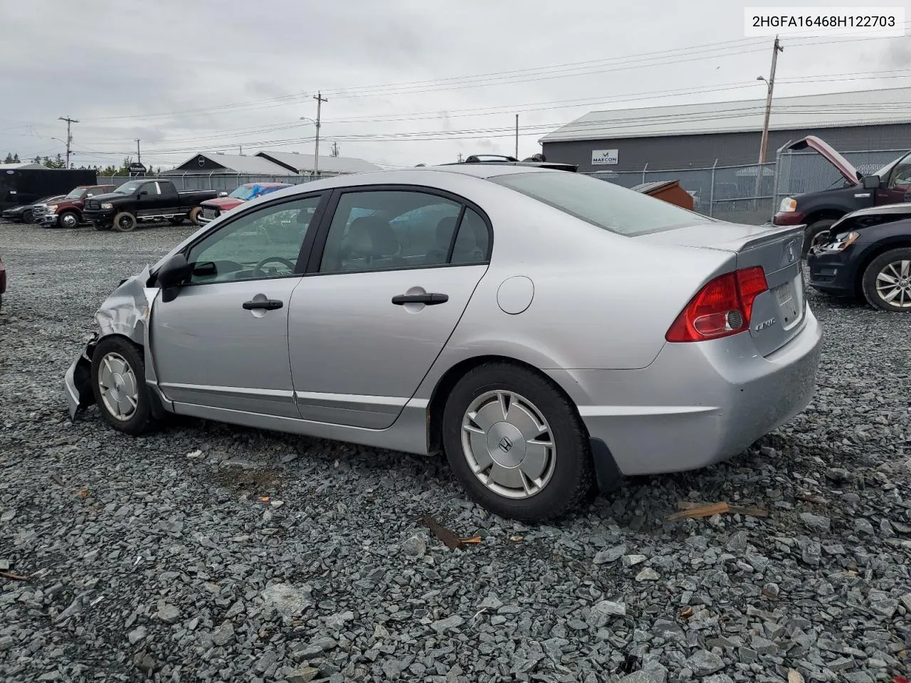 2008 Honda Civic Dx-G VIN: 2HGFA16468H122703 Lot: 71449723