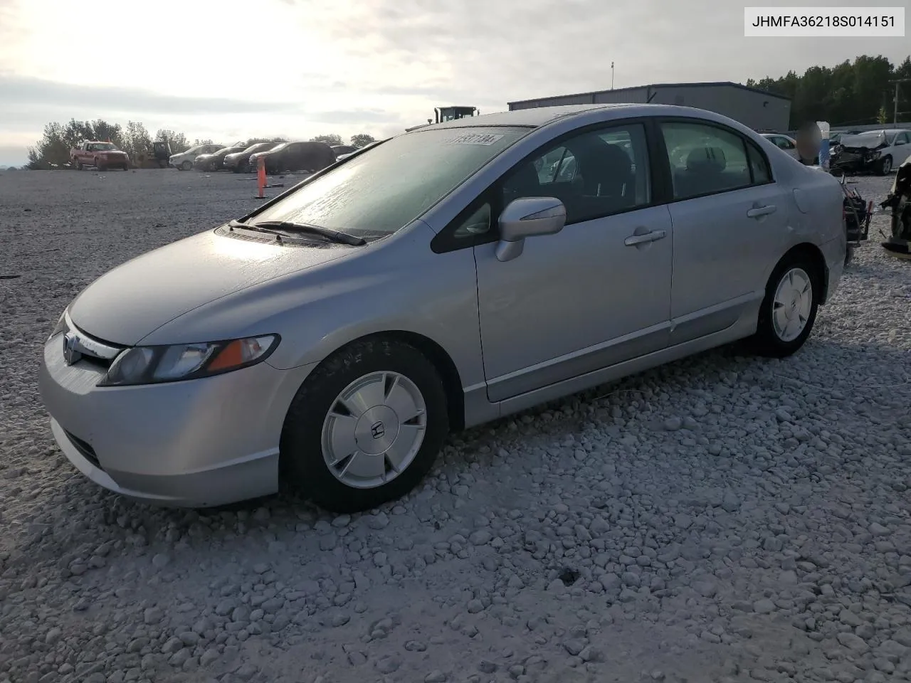 2008 Honda Civic Hybrid VIN: JHMFA36218S014151 Lot: 71537134