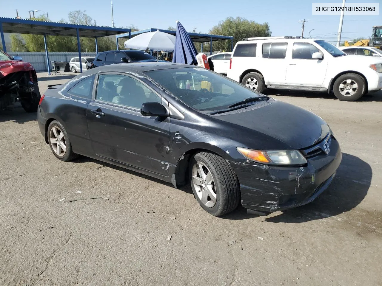 2008 Honda Civic Exl VIN: 2HGFG12918H533068 Lot: 71612974