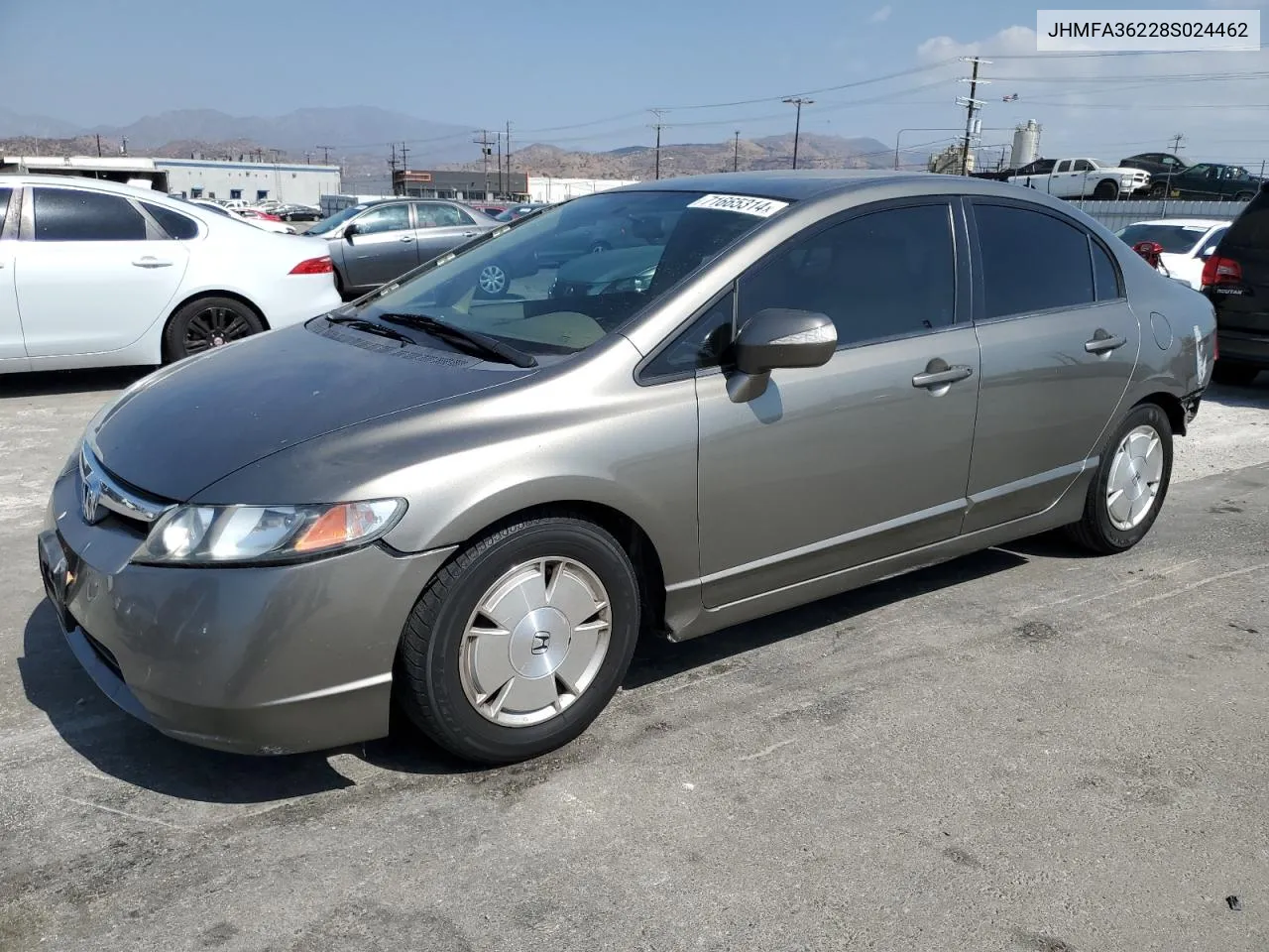 2008 Honda Civic Hybrid VIN: JHMFA36228S024462 Lot: 71665314