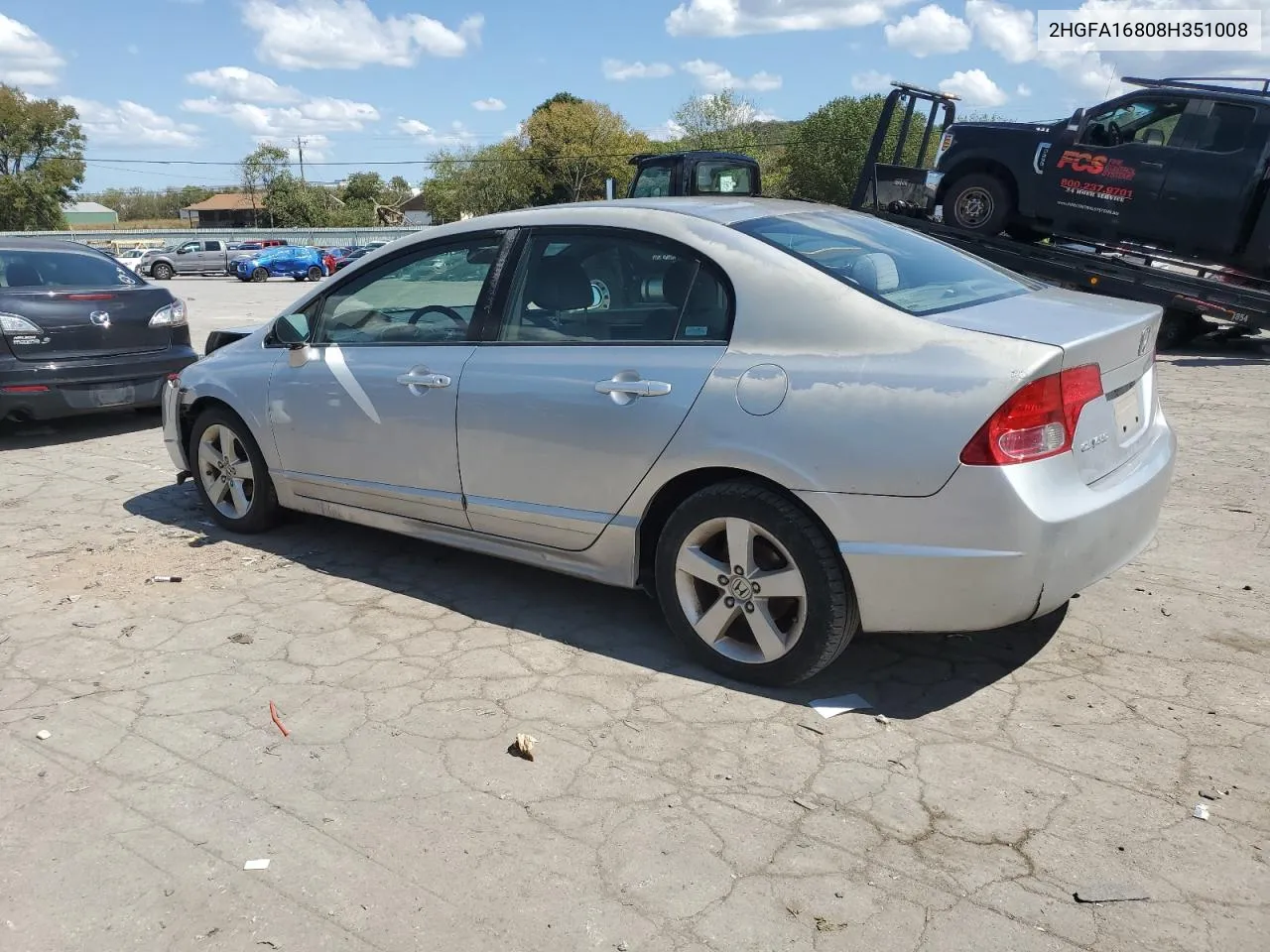 2008 Honda Civic Ex VIN: 2HGFA16808H351008 Lot: 71716084