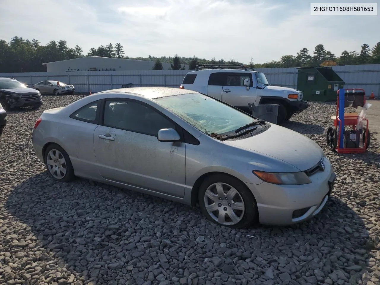 2HGFG11608H581653 2008 Honda Civic Lx