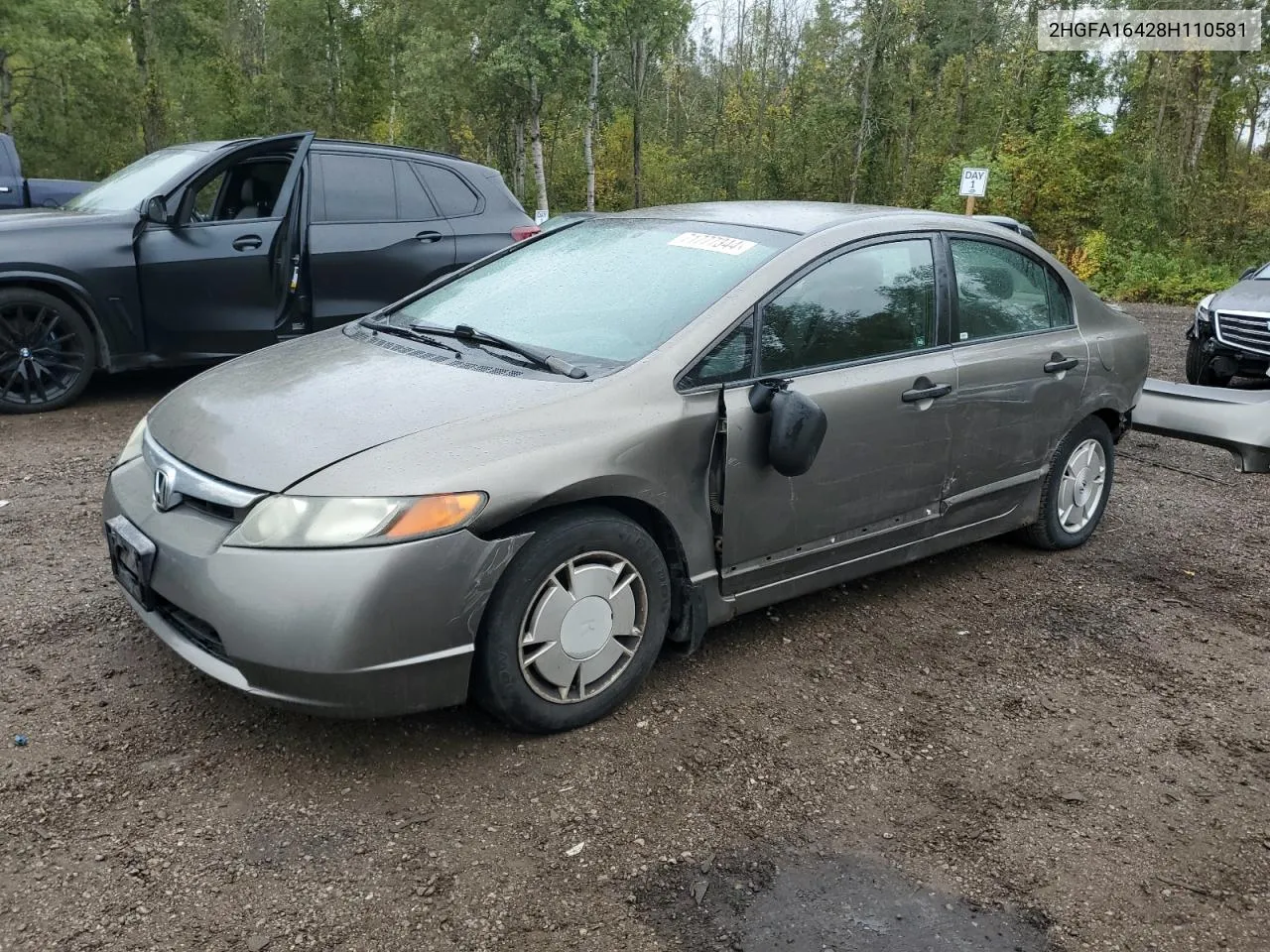 2008 Honda Civic Dx-G VIN: 2HGFA16428H110581 Lot: 71777344