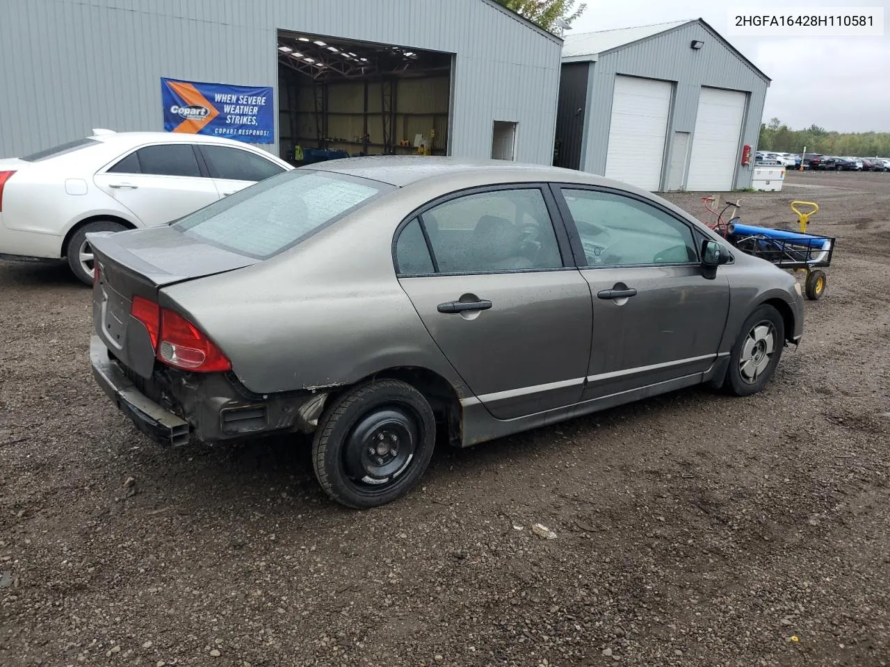 2008 Honda Civic Dx-G VIN: 2HGFA16428H110581 Lot: 71777344