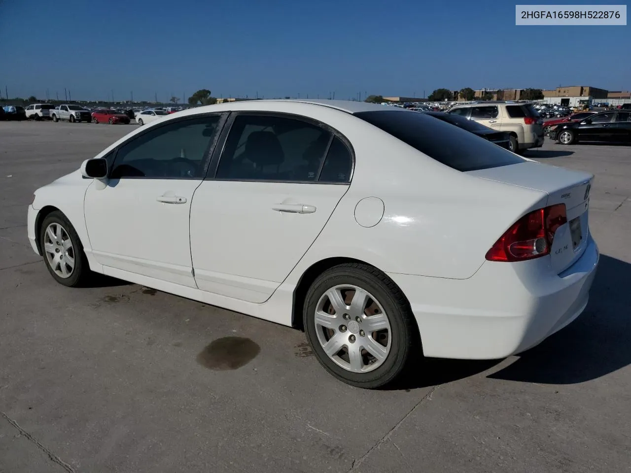 2HGFA16598H522876 2008 Honda Civic Lx