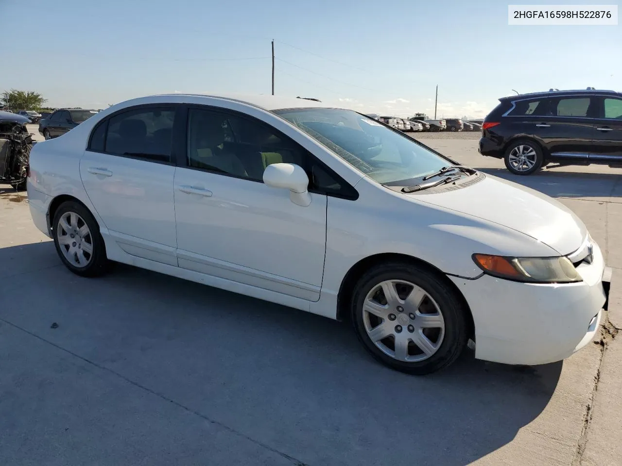 2008 Honda Civic Lx VIN: 2HGFA16598H522876 Lot: 71828894