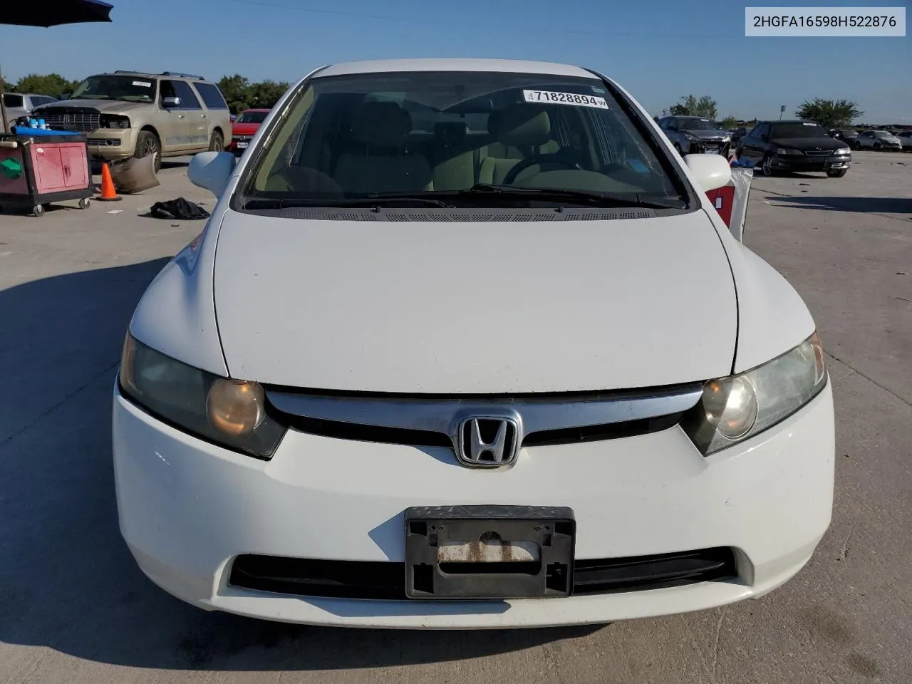 2HGFA16598H522876 2008 Honda Civic Lx