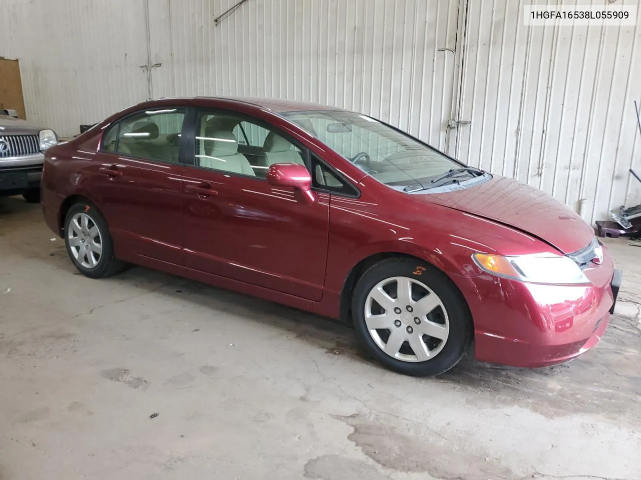 1HGFA16538L055909 2008 Honda Civic Lx