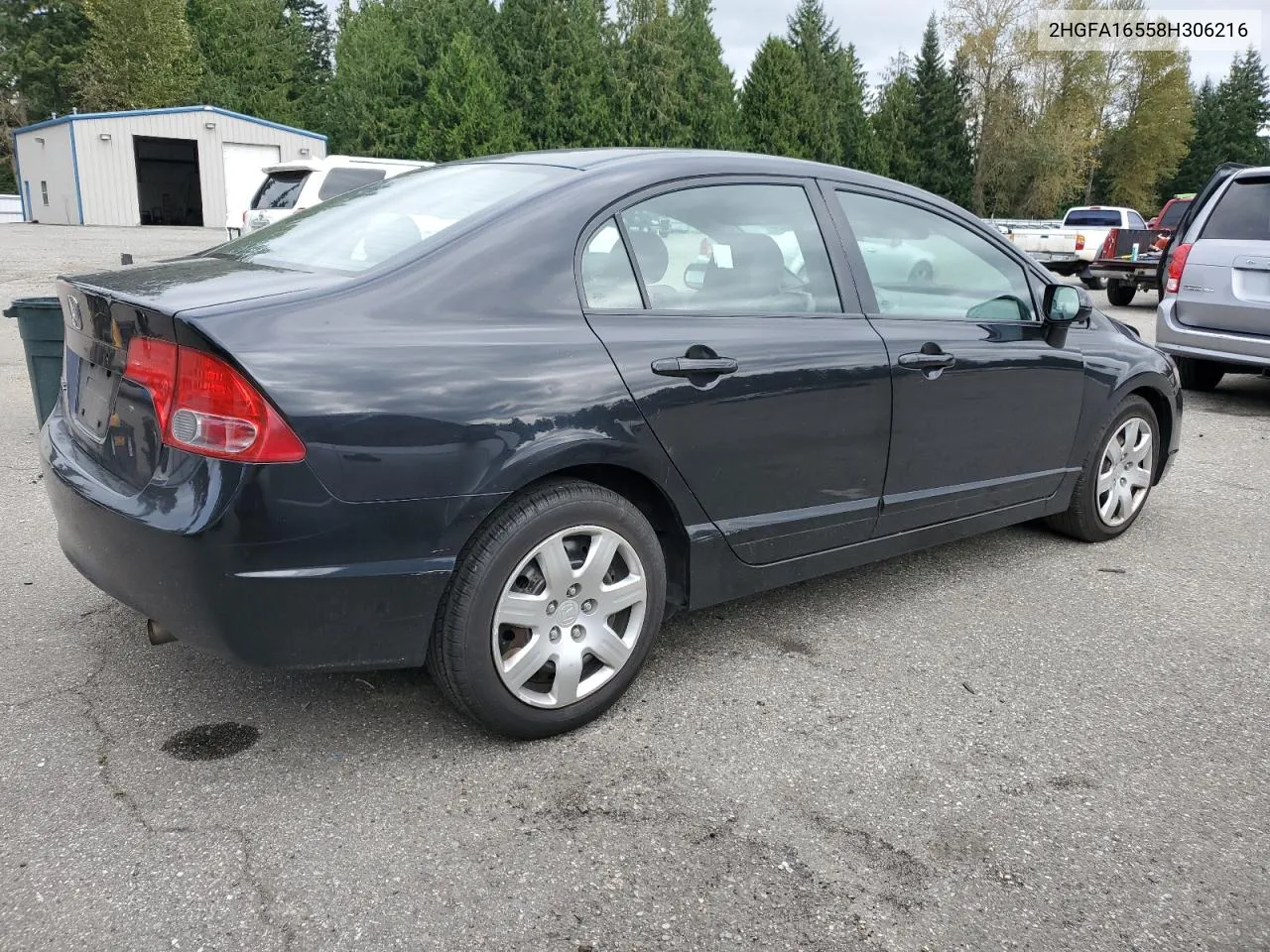 2008 Honda Civic Lx VIN: 2HGFA16558H306216 Lot: 72019924