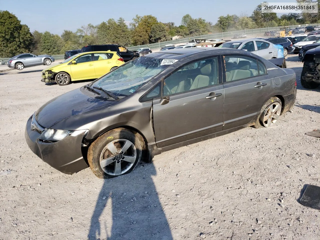 2HGFA16858H351845 2008 Honda Civic Ex