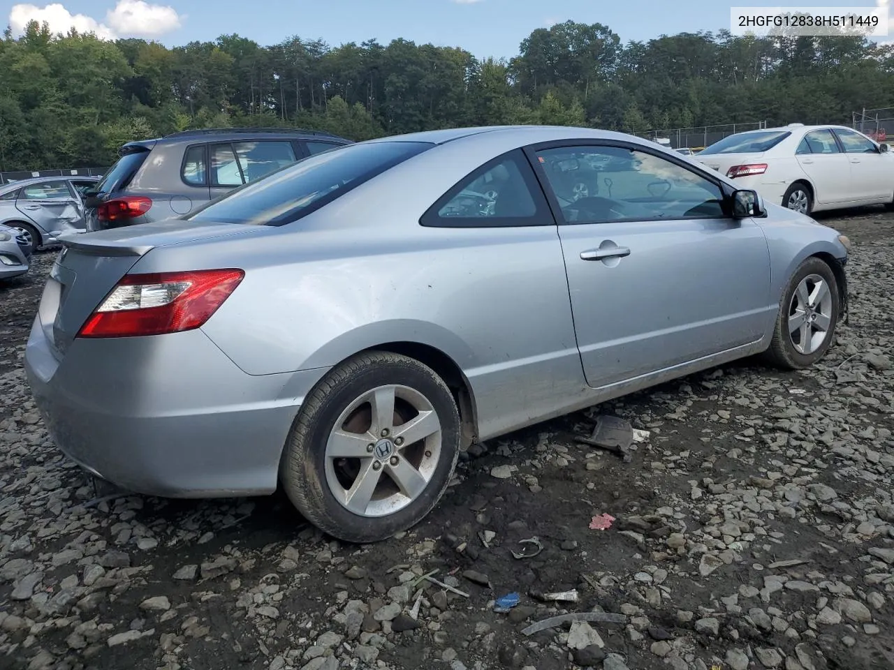 2HGFG12838H511449 2008 Honda Civic Ex