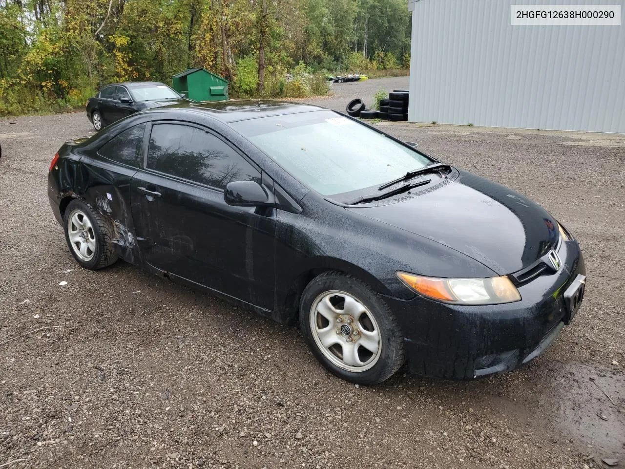 2008 Honda Civic Lx VIN: 2HGFG12638H000290 Lot: 72501794