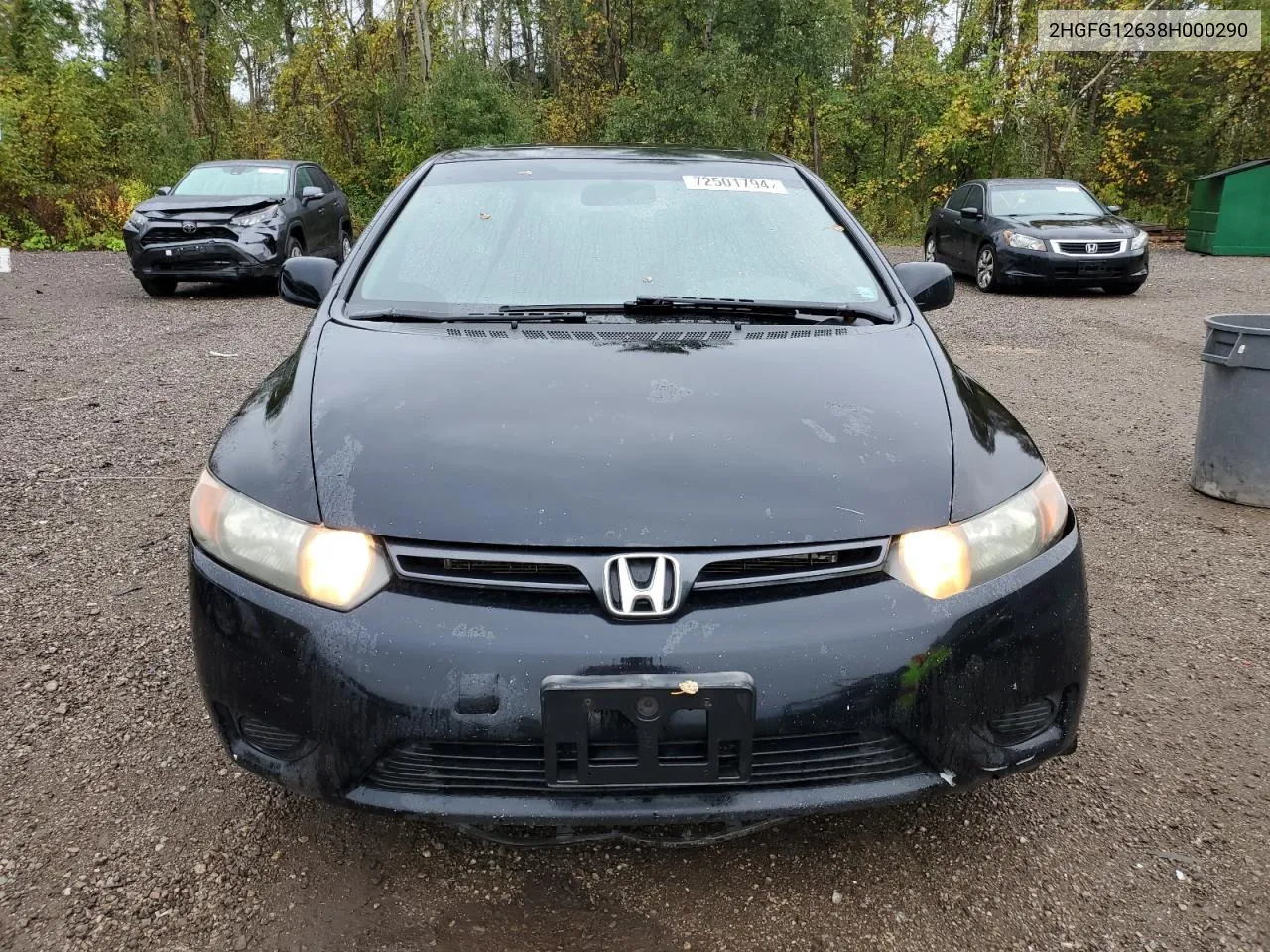 2008 Honda Civic Lx VIN: 2HGFG12638H000290 Lot: 72501794