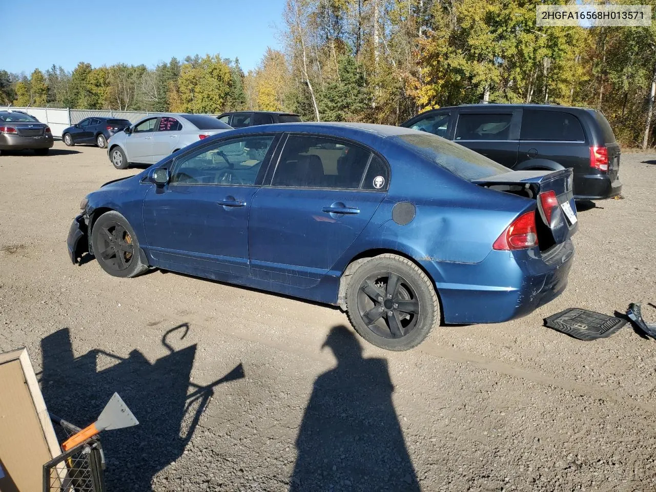 2008 Honda Civic Lx VIN: 2HGFA16568H013571 Lot: 72511064