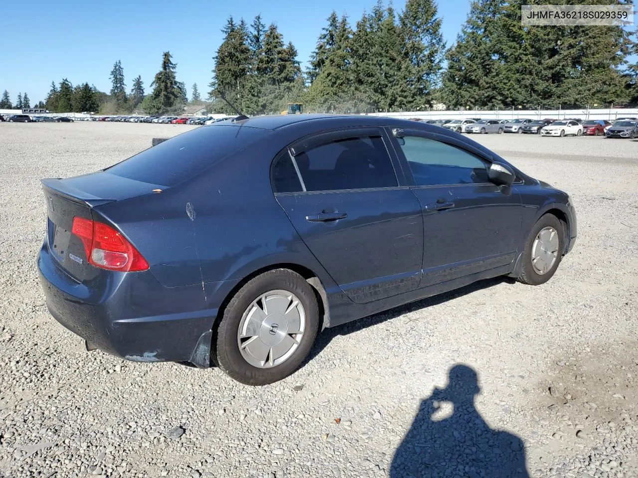 2008 Honda Civic Hybrid VIN: JHMFA36218S029359 Lot: 72610664