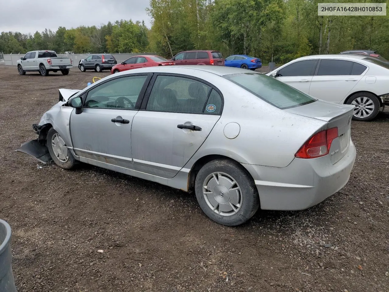 2008 Honda Civic Dx-G VIN: 2HGFA16428H010853 Lot: 72690274