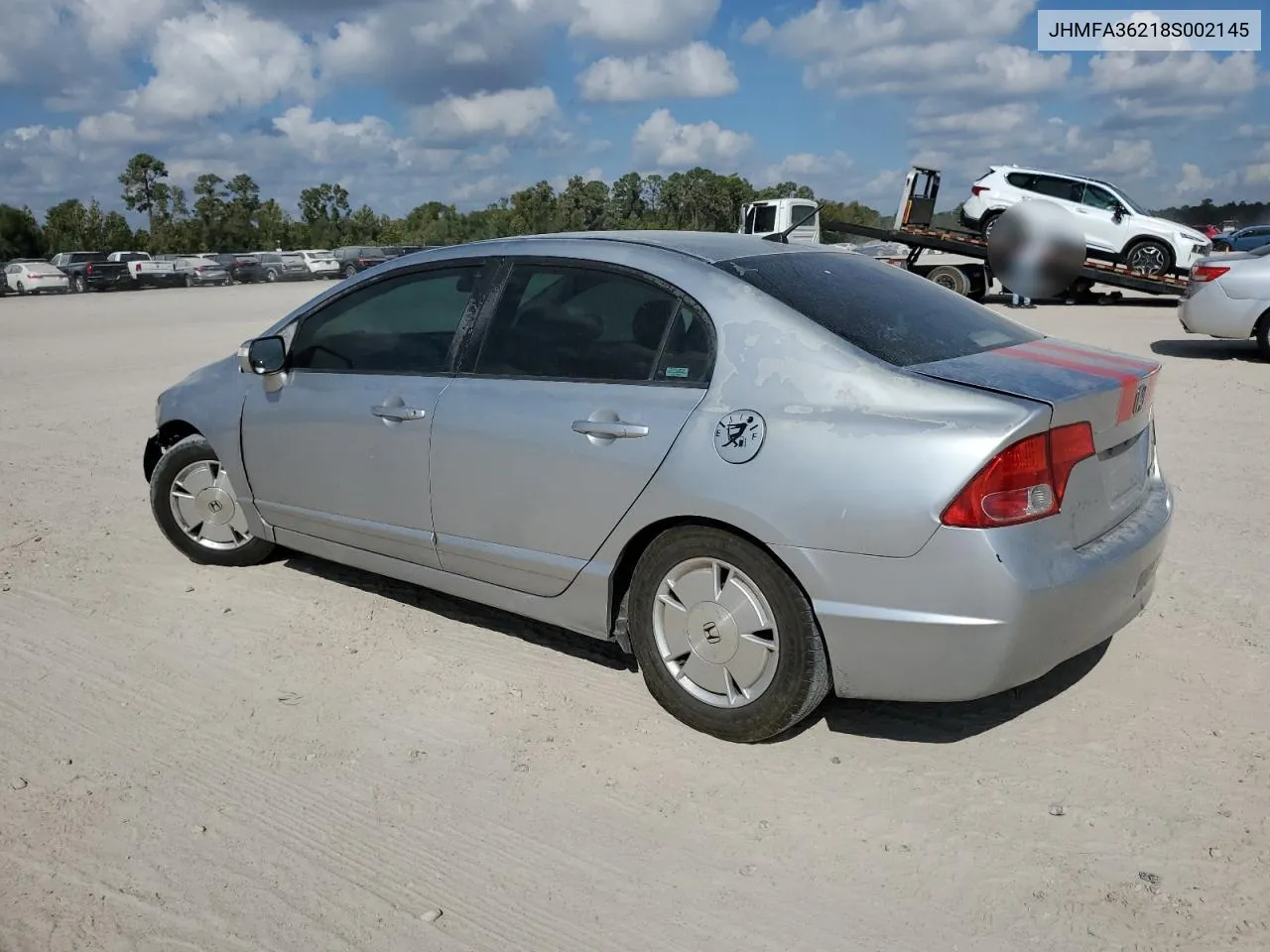 2008 Honda Civic Hybrid VIN: JHMFA36218S002145 Lot: 72882544