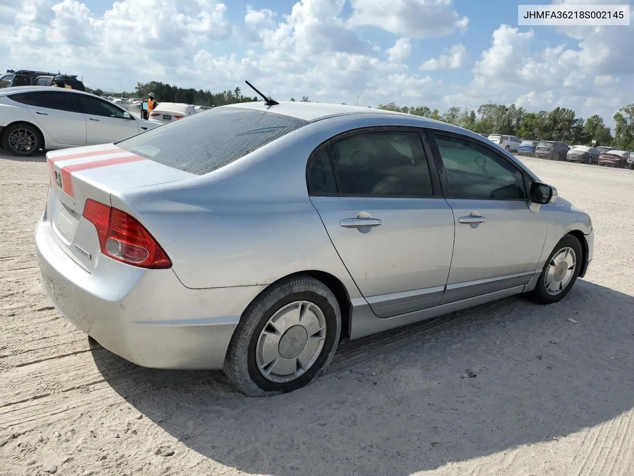 2008 Honda Civic Hybrid VIN: JHMFA36218S002145 Lot: 72882544