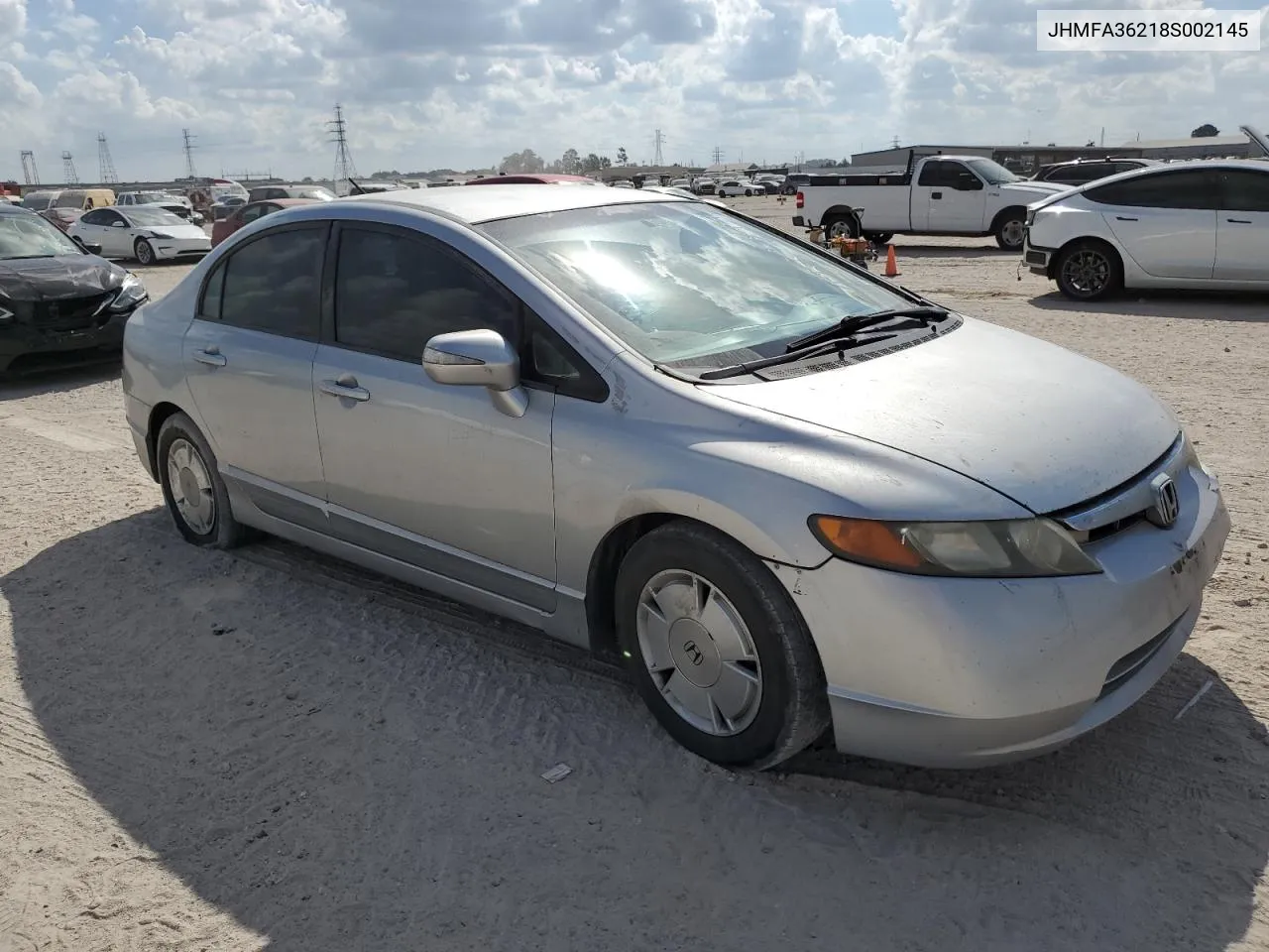 2008 Honda Civic Hybrid VIN: JHMFA36218S002145 Lot: 72882544