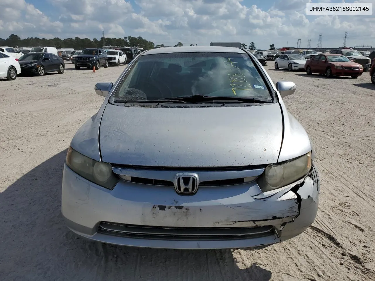 2008 Honda Civic Hybrid VIN: JHMFA36218S002145 Lot: 72882544