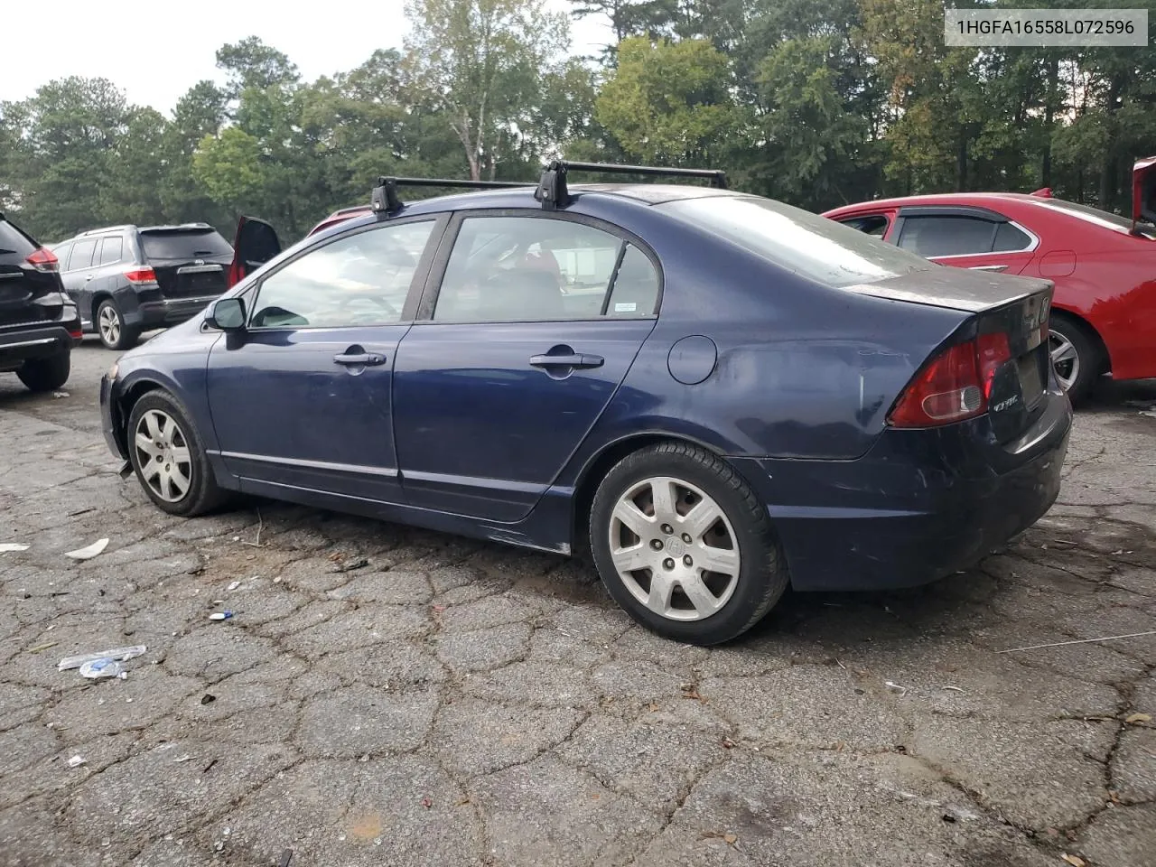 1HGFA16558L072596 2008 Honda Civic Lx