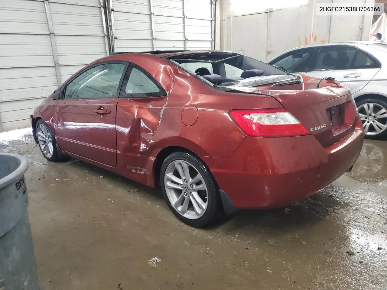 2008 Honda Civic Si VIN: 2HGFG21538H706366 Lot: 72897824