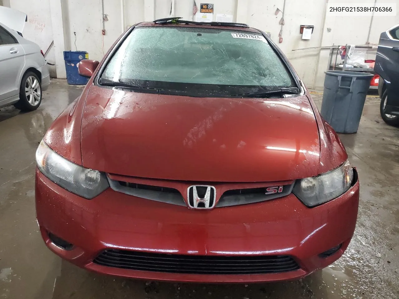 2008 Honda Civic Si VIN: 2HGFG21538H706366 Lot: 72897824