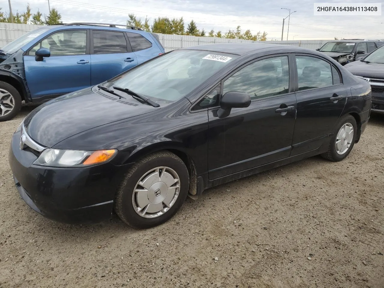 2008 Honda Civic Dx-G VIN: 2HGFA16438H113408 Lot: 72991344