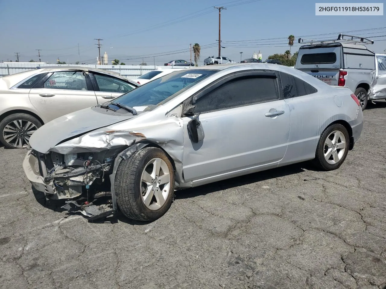 2008 Honda Civic Exl VIN: 2HGFG11918H536179 Lot: 73053334