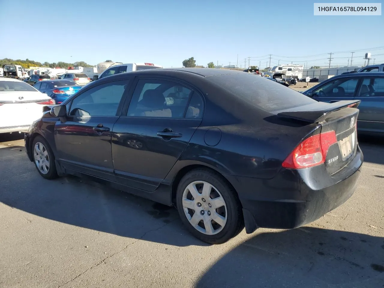 2008 Honda Civic Lx VIN: 1HGFA16578L094129 Lot: 73060244