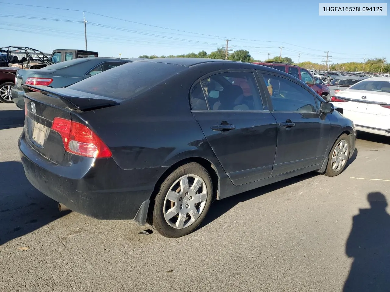 1HGFA16578L094129 2008 Honda Civic Lx