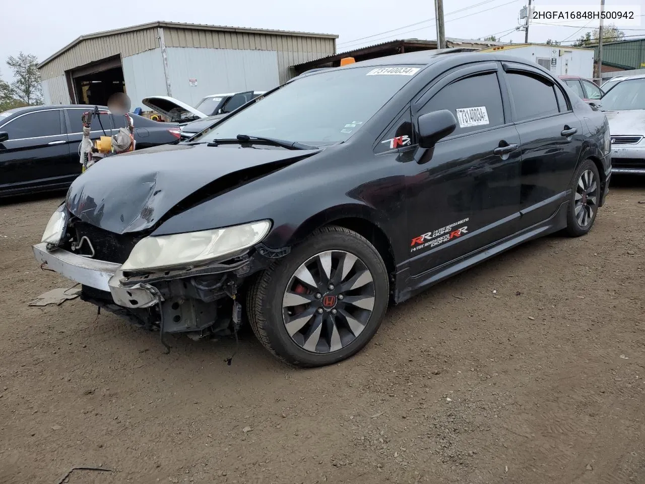 2HGFA16848H500942 2008 Honda Civic Ex