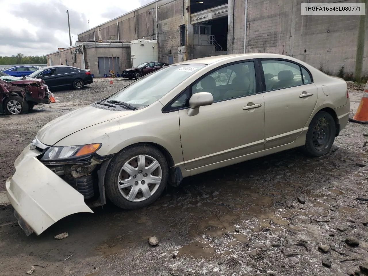 2008 Honda Civic Lx VIN: 1HGFA16548L080771 Lot: 73190744