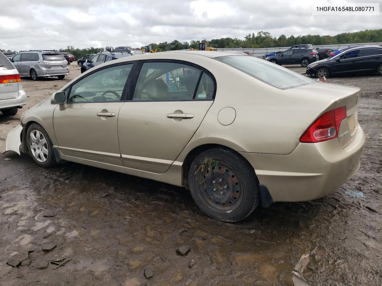 2008 Honda Civic Lx VIN: 1HGFA16548L080771 Lot: 73190744