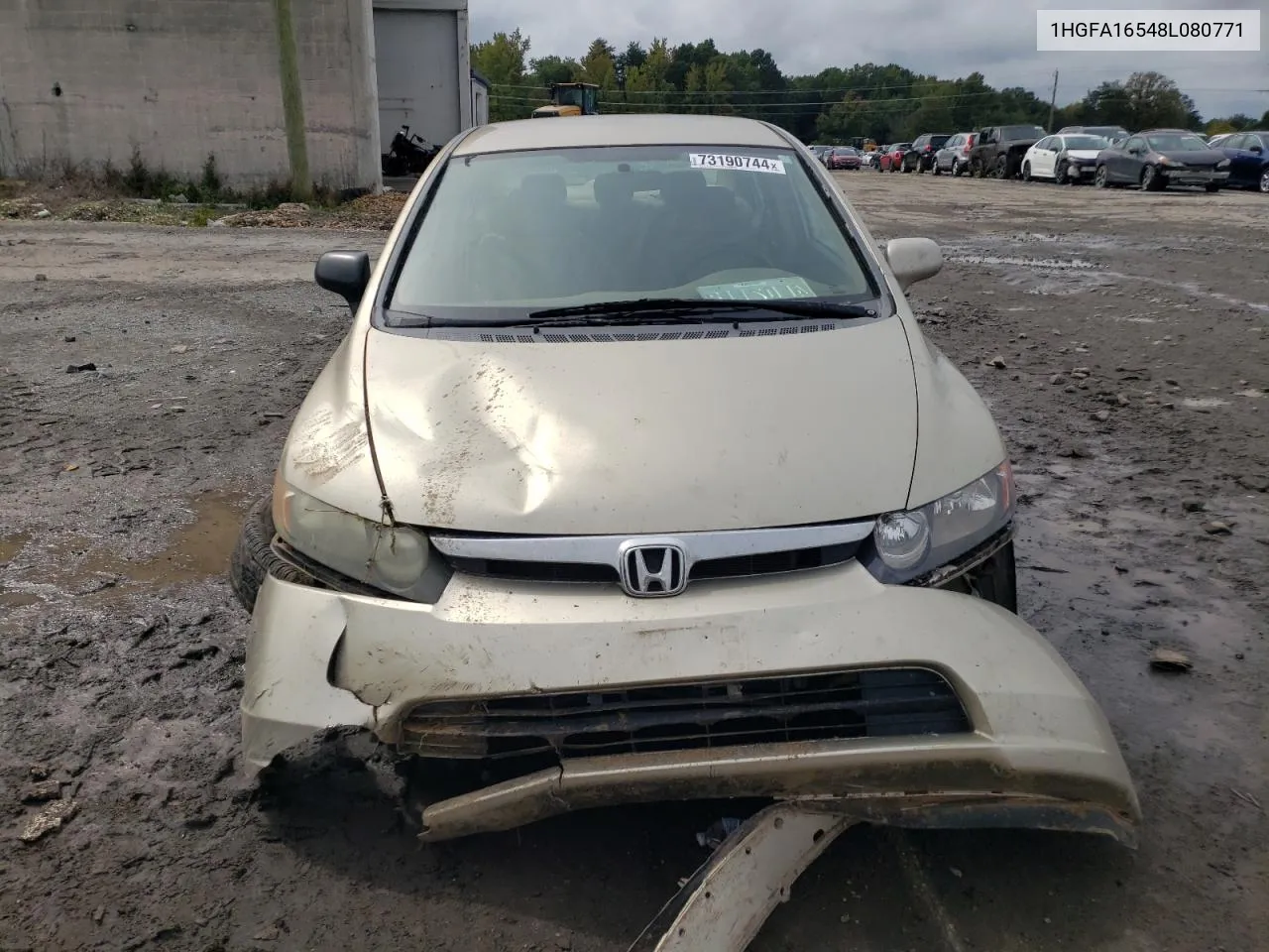 2008 Honda Civic Lx VIN: 1HGFA16548L080771 Lot: 73190744