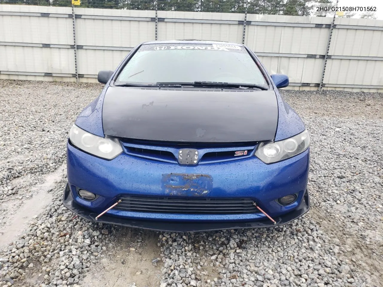 2008 Honda Civic Si VIN: 2HGFG21508H701562 Lot: 73209684