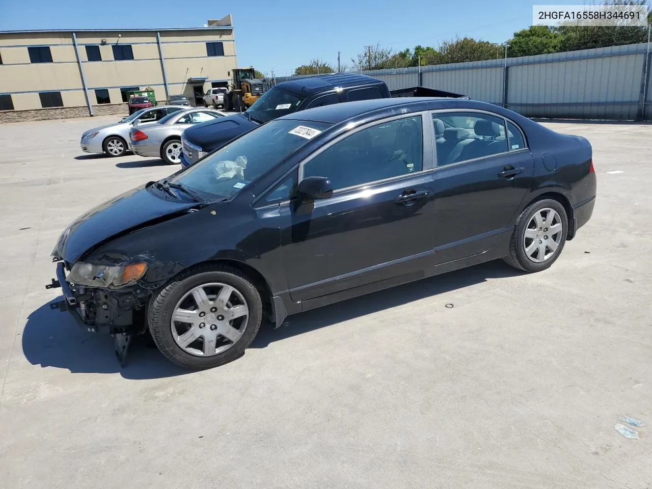 2008 Honda Civic Lx VIN: 2HGFA16558H344691 Lot: 73327844