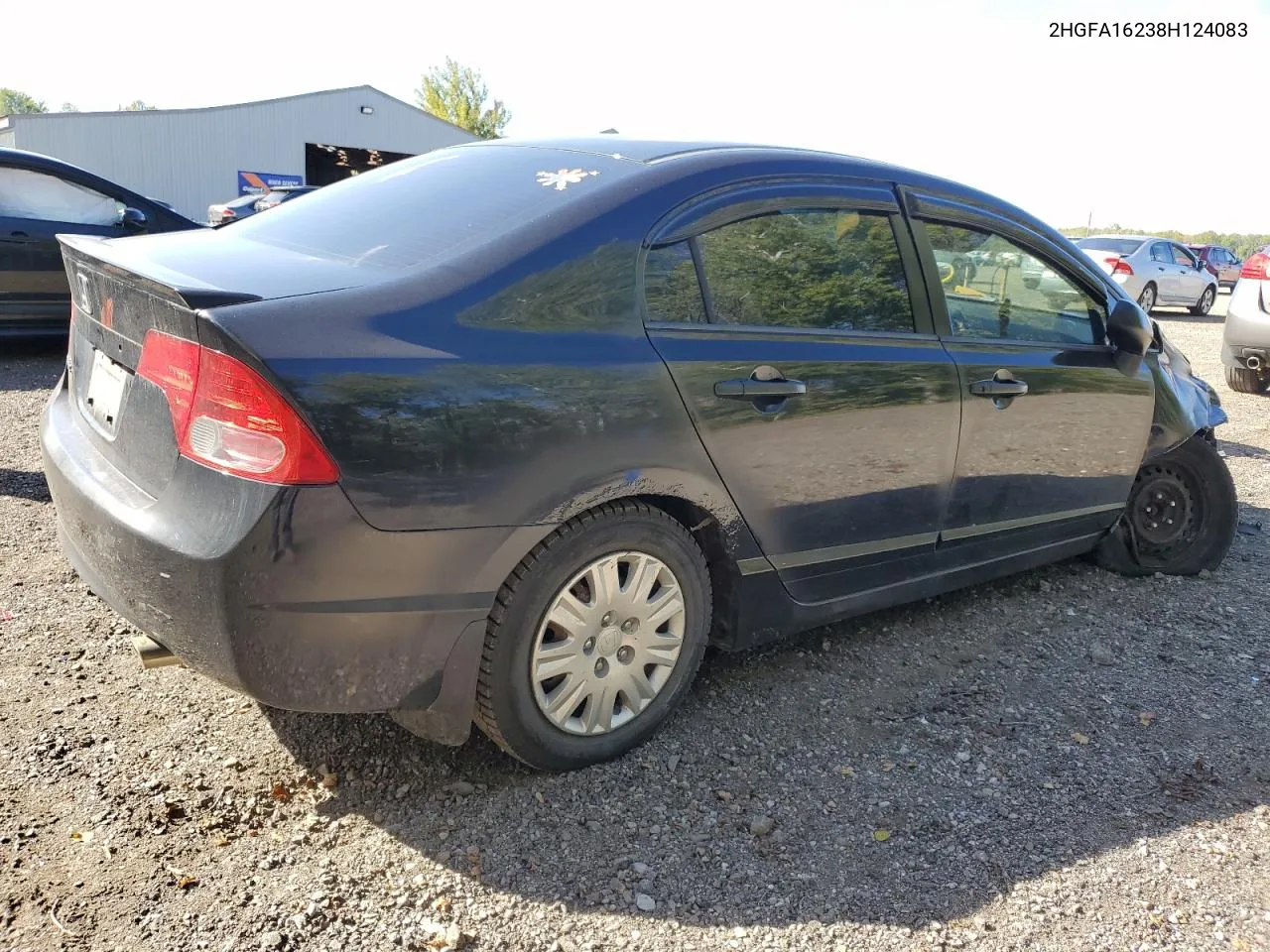 2008 Honda Civic Dx VIN: 2HGFA16238H124083 Lot: 73461344