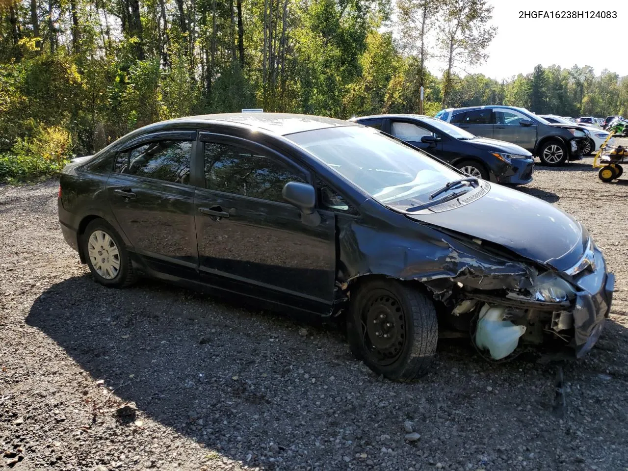 2008 Honda Civic Dx VIN: 2HGFA16238H124083 Lot: 73461344