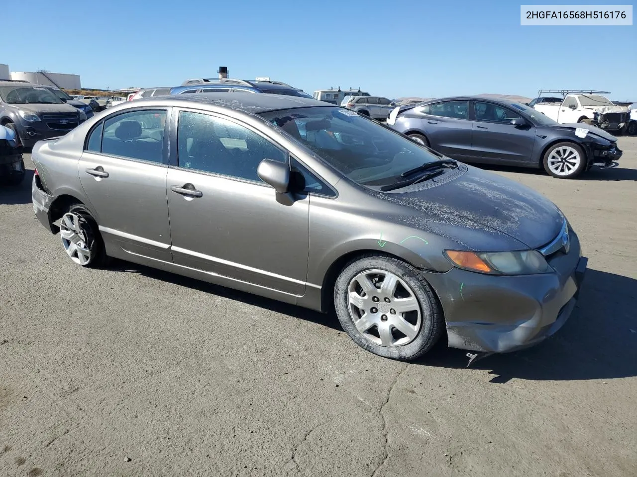 2008 Honda Civic Lx VIN: 2HGFA16568H516176 Lot: 73489294