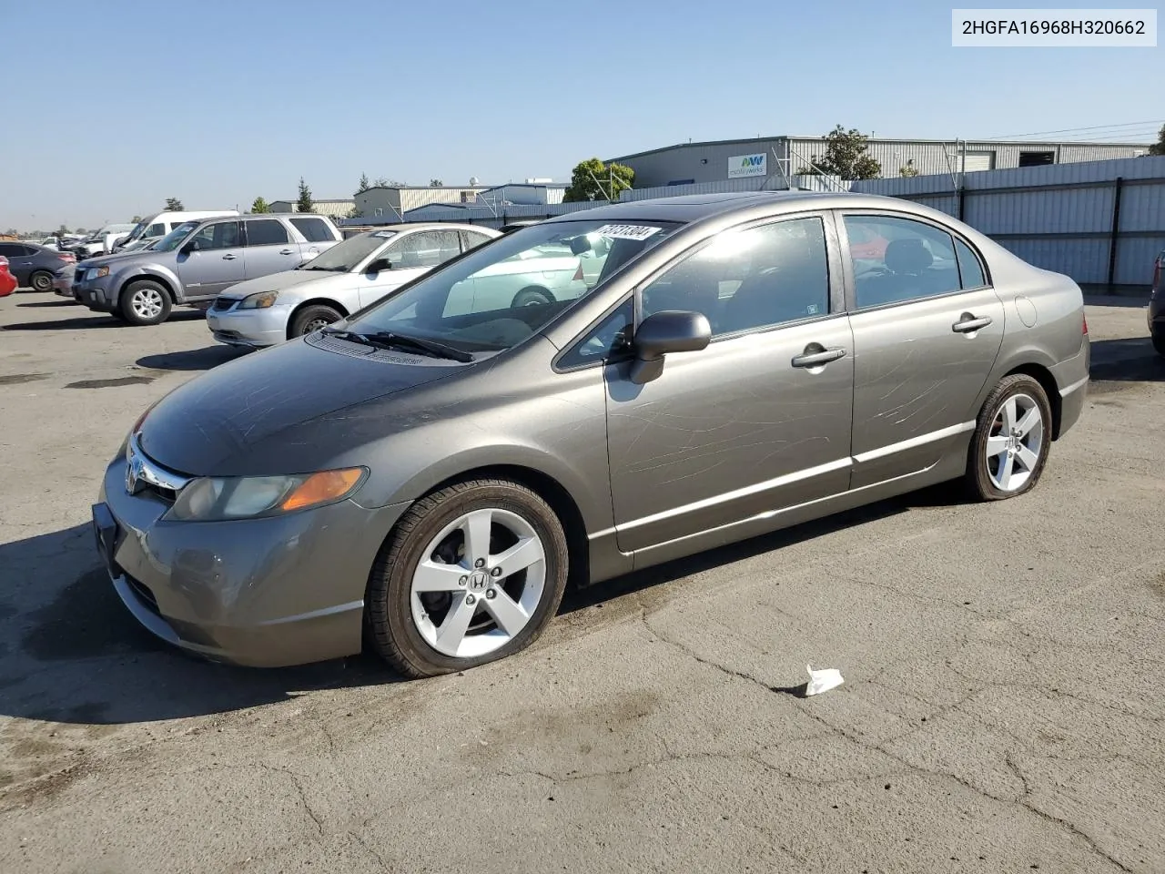 2008 Honda Civic Exl VIN: 2HGFA16968H320662 Lot: 73731304