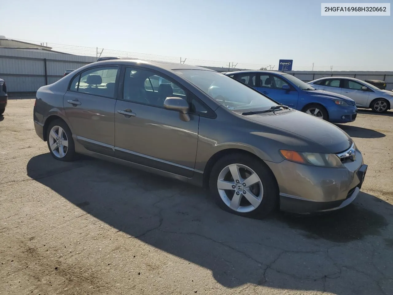 2008 Honda Civic Exl VIN: 2HGFA16968H320662 Lot: 73731304