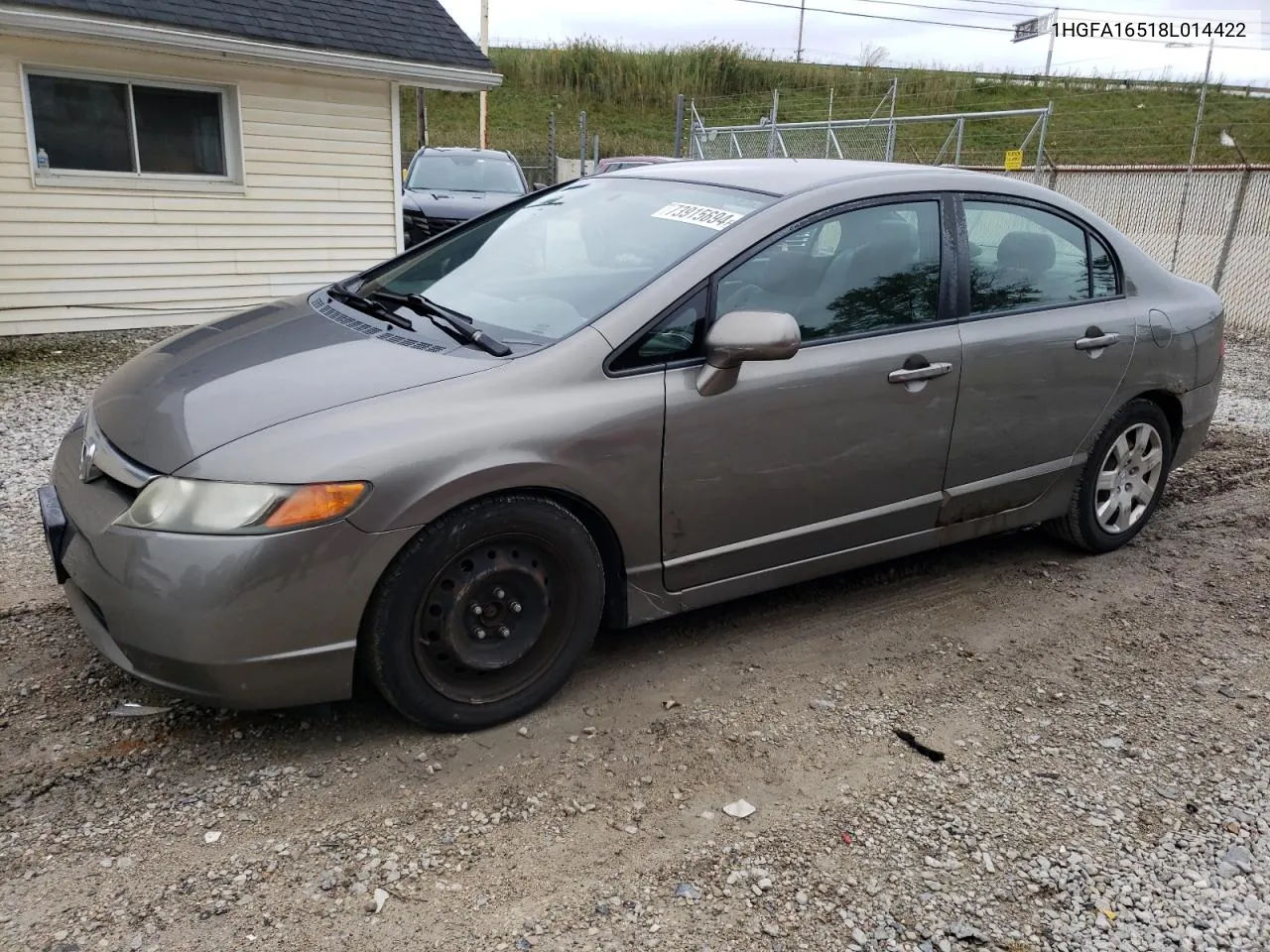 2008 Honda Civic Lx VIN: 1HGFA16518L014422 Lot: 73915694