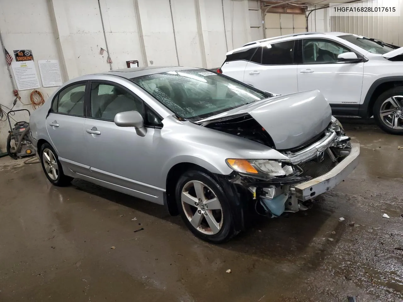 2008 Honda Civic Ex VIN: 1HGFA16828L017615 Lot: 74057694