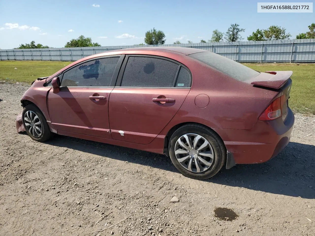 2008 Honda Civic Lx VIN: 1HGFA16588L021772 Lot: 74080844