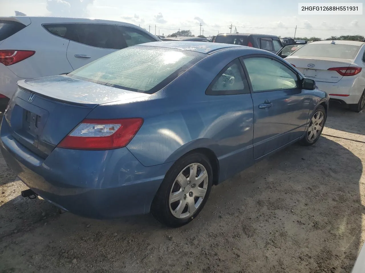 2008 Honda Civic Lx VIN: 2HGFG12688H551931 Lot: 74098664