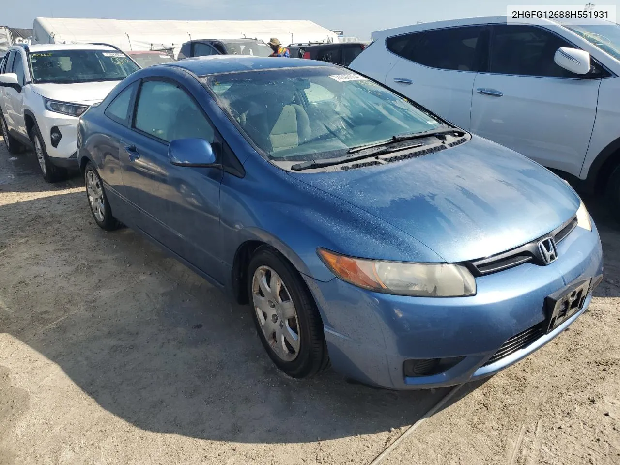 2008 Honda Civic Lx VIN: 2HGFG12688H551931 Lot: 74098664