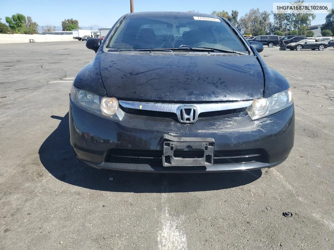 2008 Honda Civic Ex VIN: 1HGFA16878L102806 Lot: 74402604